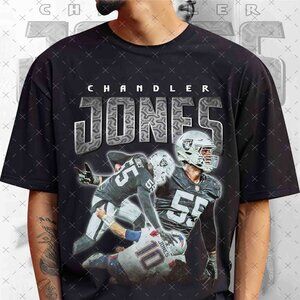 Vintage 90s Chandler Jones Bootleg Rap Tee, Retro Chandler Jones Football Shirt